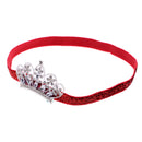 Baby Girls Newborn Princess Shower Party Photo Props Headwear Cute Crown Elastic Headband Red