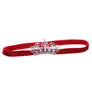 Baby Girls Newborn Princess Shower Party Photo Props Headwear Cute Crown Elastic Headband Red