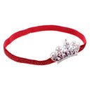 Baby Girls Newborn Princess Shower Party Photo Props Headwear Cute Crown Elastic Headband Red