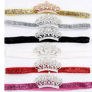 Baby Girls Newborn Princess Shower Party Photo Props Headwear Cute Crown Elastic Headband Red