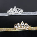 Baby Girls Newborn Princess Shower Party Photo Props Headwear Cute Crown Elastic Headband Gold