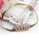 Baby Girls Newborn Princess Shower Party Photo Props Headwear Cute Crown Elastic Headband Gold
