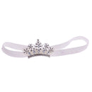 Baby Girls Newborn Princess Shower Party Photo Props Headwear Cute Crown Elastic Headband White