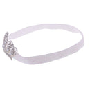 Baby Girls Newborn Princess Shower Party Photo Props Headwear Cute Crown Elastic Headband White