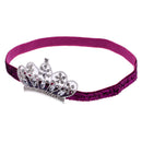 Baby Girls Newborn Princess Shower Party Photo Props Headwear Cute Crown Elastic Headband Rose Red