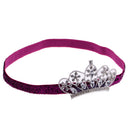 Baby Girls Newborn Princess Shower Party Photo Props Headwear Cute Crown Elastic Headband Rose Red