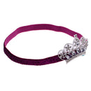 Baby Girls Newborn Princess Shower Party Photo Props Headwear Cute Crown Elastic Headband Rose Red
