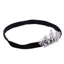 Baby Girls Newborn Princess Shower Party Photo Props Headwear Cute Crown Elastic Headband Black