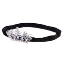 Baby Girls Newborn Princess Shower Party Photo Props Headwear Cute Crown Elastic Headband Black