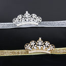 Baby Girls Newborn Princess Shower Party Photo Props Headwear Cute Crown Elastic Headband Silver