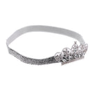 Baby Girls Newborn Princess Shower Party Photo Props Headwear Cute Crown Elastic Headband Silver