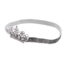 Baby Girls Newborn Princess Shower Party Photo Props Headwear Cute Crown Elastic Headband Silver