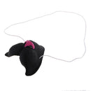 Funny Latex Black Cat Nose with Elastic Band Halloween Party Costume Toy