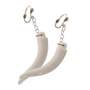 Novelty Elephant Tooth Drop Earrings Hen Night Halloween Party Fancy Dress