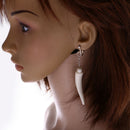 Novelty Elephant Tooth Drop Earrings Hen Night Halloween Party Fancy Dress
