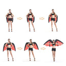 Inflatable Constume Demon Devil Wings Adult Halloween Blow Up Fancy Dress