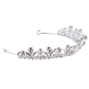 Diamante Heart Rhinestone Crystal Wedding Bridal Crown Headband Tiara Prom