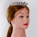 Diamante Heart Rhinestone Crystal Wedding Bridal Crown Headband Tiara Prom