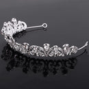 Diamante Heart Rhinestone Crystal Wedding Bridal Crown Headband Tiara Prom