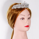 Wedding Bridal Bridesmaid Alloy Crystal Rhinestones Artificial Pearls Charms Crown Head Decor Jewelry Headband Tiara Silver