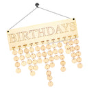 Family & Friends Birthday Anniversary Wooden Plaque Board Calenders 50 Discs