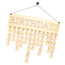 Family & Friends Birthday Anniversary Wooden Plaque Board Calenders 50 Discs