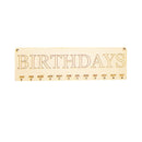 Family & Friends Birthday Anniversary Wooden Plaque Board Calenders 50 Discs