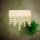 Family & Friends Birthday Anniversary Wooden Plaque Board Calenders 50 Discs