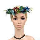Girl Flower Cluster Hair Band Garland Summer Beach Party Hair Accessories
