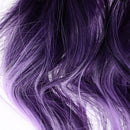 Gradient Purple Wig Long Curly Wig Cap Anime Cosplay Costume Accessories