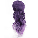 Gradient Purple Wig Long Curly Wig Cap Anime Cosplay Costume Accessories