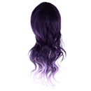 Gradient Purple Wig Long Curly Wig Cap Anime Cosplay Costume Accessories