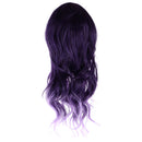 Gradient Purple Wig Long Curly Wig Cap Anime Cosplay Costume Accessories