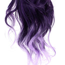 Gradient Purple Wig Long Curly Wig Cap Anime Cosplay Costume Accessories