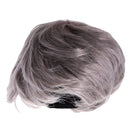 Women Old Lady Wig Curly Short Gray Hair Grandma Granny Cosplay Fancy Dress