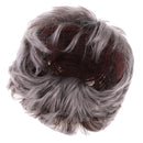 Women Old Lady Wig Curly Short Gray Hair Grandma Granny Cosplay Fancy Dress