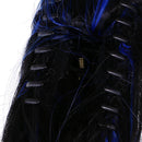 65cm Anime Wigs Wavy Curly Black Blue Mixed Beautiful Full Hair Womens Wigs with Side Bangs Cosplay Costume Props