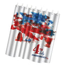 American USA 4th July Independence Day Painted Polyester Bath Shower Curtain
