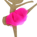 2Pieces Ballerinat Birthday Girl STAND UPS STANDUP Edible Cup Cake Toppers