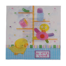 20pcs Disposable Paper Baby Duck Bottle Napkins Party Baby Shower Tableware