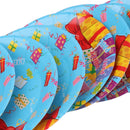 10 Pieces 7 Inch Round Gift Boxes Paper PLATES Baby Shower Kids Birthday Party Tableware Supplies