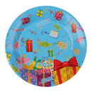 10 Pieces 7 Inch Round Gift Boxes Paper PLATES Baby Shower Kids Birthday Party Tableware Supplies