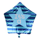 Blue Aluminum Film Star Round Boy Letter Baby Balloons Set Kids Baby Shower Christening Birthday Party Supplies