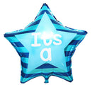Blue Aluminum Film Star Round Boy Letter Baby Balloons Set Kids Baby Shower Christening Birthday Party Supplies