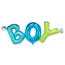 Blue Aluminum Film Star Round Boy Letter Baby Balloons Set Kids Baby Shower Christening Birthday Party Supplies