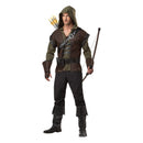 Mens Robin Hood Archer Costume Halloween Fancy Dress Forest Hero Cosplay Party Outfit Green XL