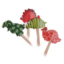 24PCS Assorted Dinosaur Turtle Cupcake Picks Cake Toppers Party Decoration