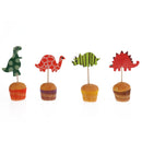 24PCS Assorted Dinosaur Turtle Cupcake Picks Cake Toppers Party Decoration