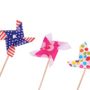 6 Pieces Lovely Mini Windmill Cupcake Picks Cake Toppers Wedding Baby Shower Party Cake Baking Decorations