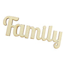 10 Pieces Natural Family Wooden Craft Cut Wooden Pieces Card Making DIY